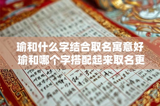 瑜和什么字结合取名寓意好 瑜和哪个字搭配起来取名更有寓意