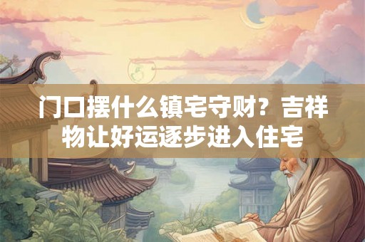 门口摆什么镇宅守财？吉祥物让好运逐步进入住宅