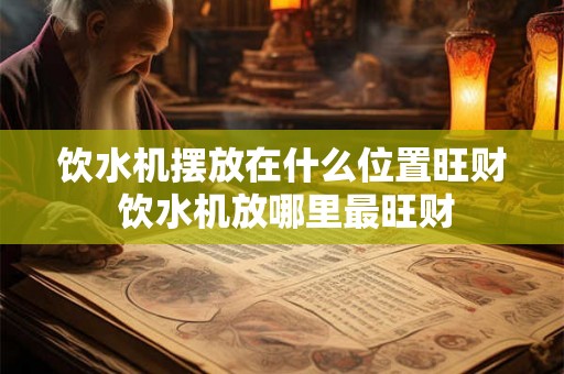 饮水机摆放在什么位置旺财 饮水机放哪里最旺财