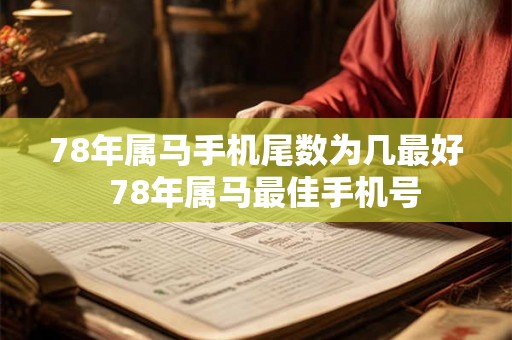 78年属马手机尾数为几最好  78年属马最佳手机号