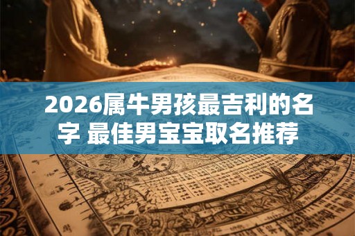 2026属牛男孩最吉利的名字 最佳男宝宝取名推荐 2026属牛男孩最吉利的名字 最佳男宝宝取名推荐