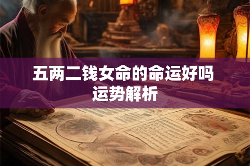 五两二钱女命的命运好吗 运势解析