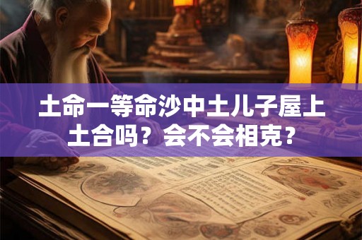 土命一等命沙中土儿子屋上土合吗?会不会相克? 土命一等命沙中土儿子屋上土合吗?会不会相克?