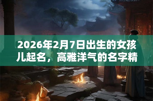 2026年2月7日出生的女孩儿起名，高雅洋气的名字精选