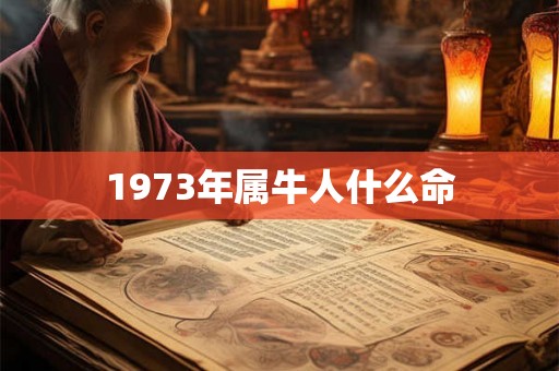 1973年属牛人什么命