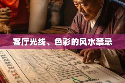 客厅光线、色彩的风水禁忌