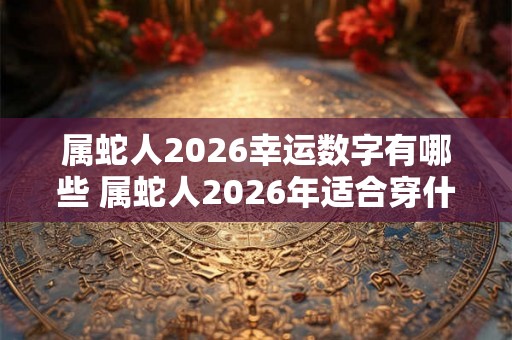 属蛇人2026幸运数字有哪些 属蛇人2026年适合穿什么颜色的衣服