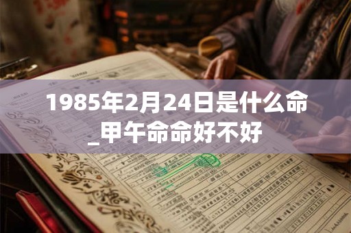 1985年2月24日是什么命_甲午命命好不好 1985年2月24日是什么命_甲午命命好不好