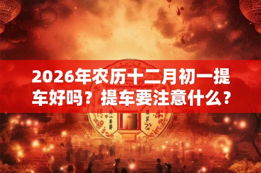 2026年农历十二月初一提车好吗？提车要注意什么？