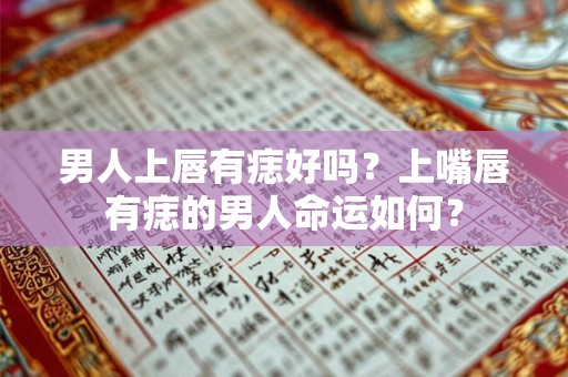 男人上唇有痣好吗？上嘴唇有痣的男人命运如何？