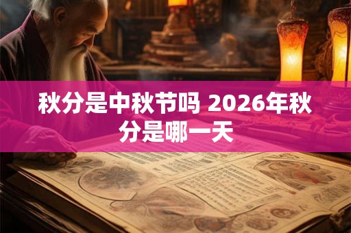 秋分是中秋节吗 2026年秋分是哪一天 秋分是中秋节吗 2026年秋分是哪一天