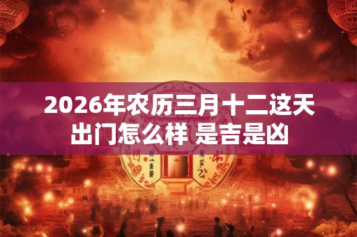 2026年农历三月十二这天出门怎么样 是吉是凶 2026年农历三月十二这天出门怎么样 是吉是凶
