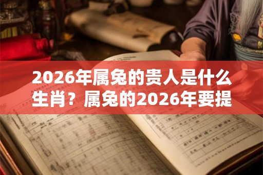 2026年属兔的贵人是什么生肖？属兔的2026年要提防哪个生肖？