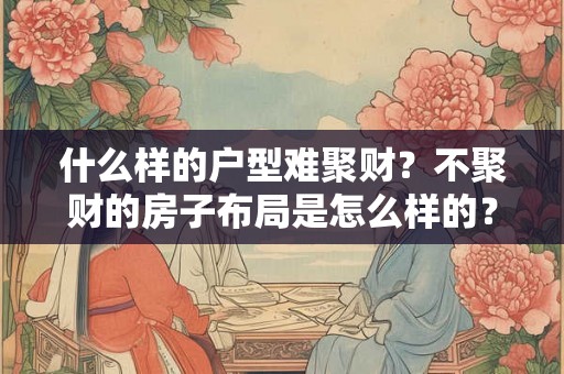 什么样的户型难聚财？不聚财的房子布局是怎么样的？