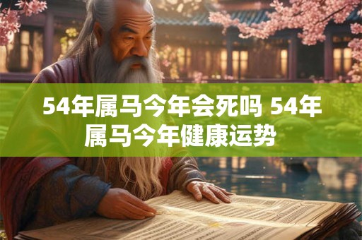 54年属马今年会死吗 54年属马今年健康运势