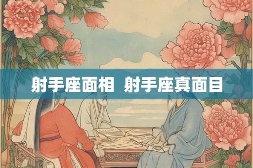 射手座面相  射手座真面目