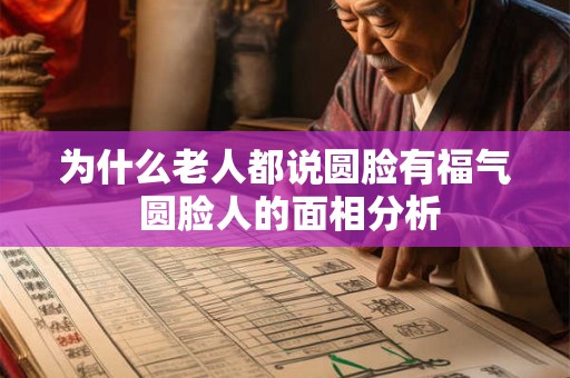 为什么老人都说圆脸有福气 圆脸人的面相分析