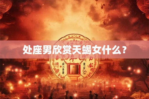 处座男欣赏天蝎女什么？