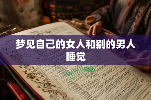 梦见自己的女人和别的男人睡觉