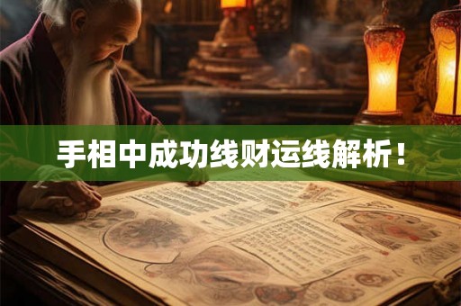 手相中成功线财运线解析！