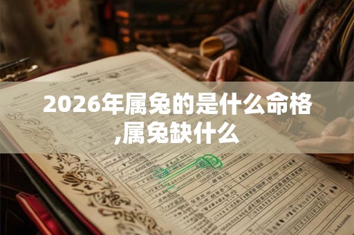 2026年属兔的是什么命格,属兔缺什么