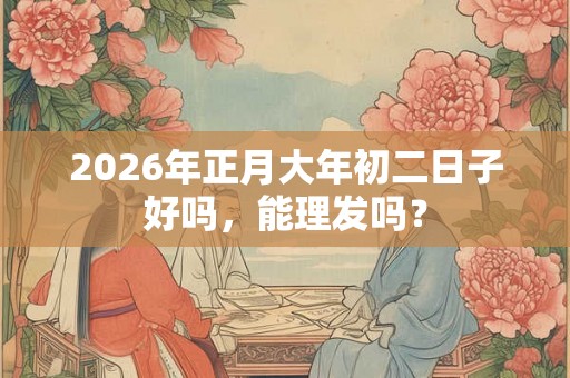 2026年正月大年初二日子好吗,能理发吗? 2026年正月大年初二日子好吗,能理发吗?
