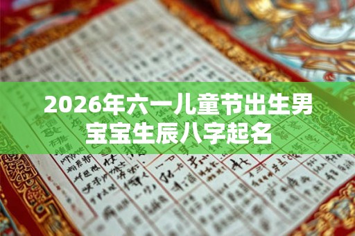2026年六一儿童节出生男宝宝生辰八字起名 2026年六一儿童节出生男宝宝生辰八字起名