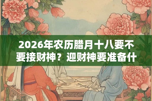 2026年农历腊月十八要不要接财神？迎财神要准备什么