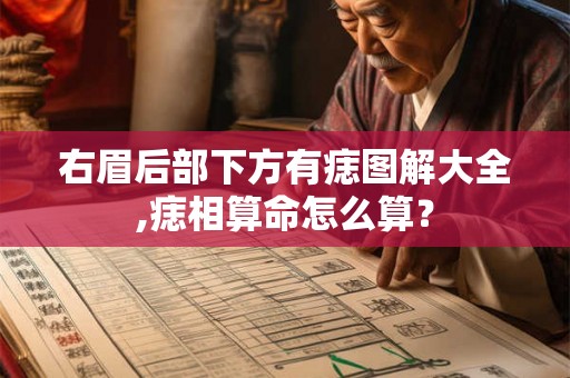 右眉后部下方有痣图解大全,痣相算命怎么算？