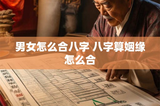 男女怎么合八字 八字算姻缘怎么合 男女怎么合八字 八字算姻缘怎么合