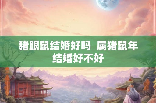 猪跟鼠结婚好吗  属猪鼠年结婚好不好