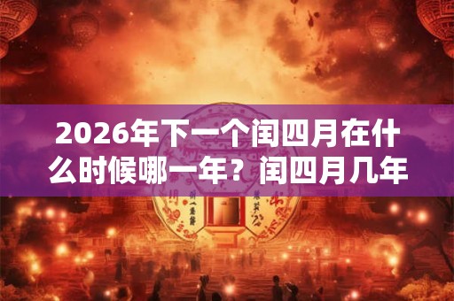2026年下一个闰四月在什么时候哪一年?闰四月几年一次?百年内有几个闰四月? 2026年下一个闰四月在什么时候哪一年?闰四月几年一次?百年内有几个闰四月?