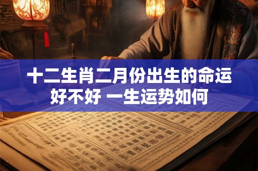 十二生肖二月份出生的命运好不好 一生运势如何