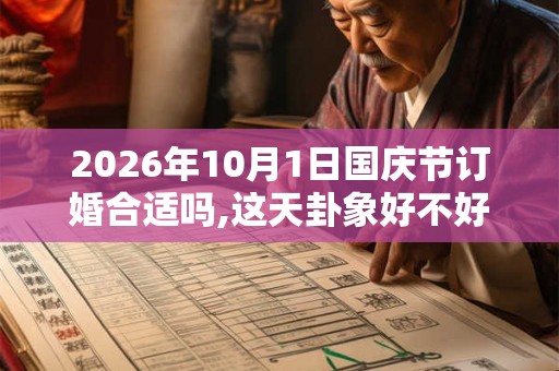 2026年10月1日国庆节订婚合适吗,这天卦象好不好？
