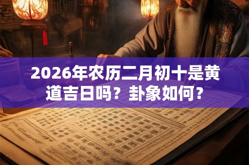 2026年农历二月初十是黄道吉日吗？卦象如何？