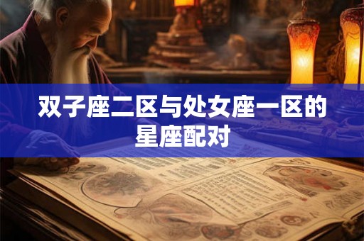 双子座二区与处女座一区的星座配对