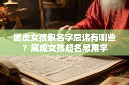 属虎女孩取名字忌讳有哪些?属虎女孩起名忌用字 属虎女孩取名字忌讳有哪些?属虎女孩起名忌用字