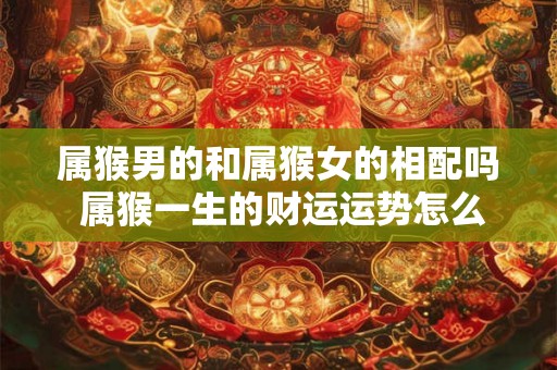 属猴男的和属猴女的相配吗 属猴一生的财运运势怎么样