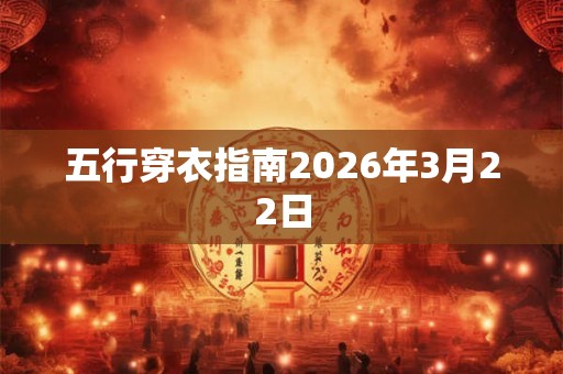 五行穿衣指南2026年3月22日