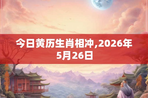 今日黄历生肖相冲,2026年5月26日