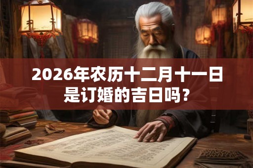 2026年农历十二月十一日是订婚的吉日吗？