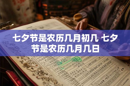 七夕节是农历几月初几 七夕节是农历几月几日