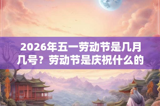 2026年五一劳动节是几月几号？劳动节是庆祝什么的节日？