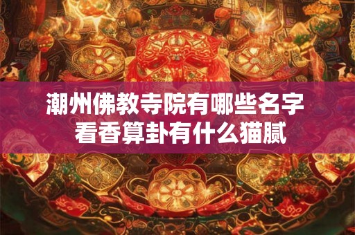 潮州佛教寺院有哪些名字  看香算卦有什么猫腻