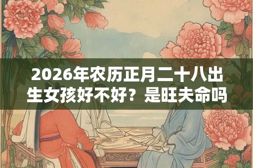 2026年农历正月二十八出生女孩好不好？是旺夫命吗？
