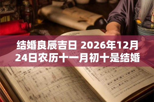 结婚良辰吉日 2026年12月24日农历十一月初十是结婚好日子吗