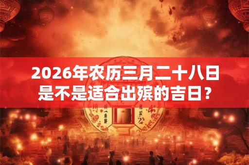 2026年农历三月二十八日是不是适合出殡的吉日？