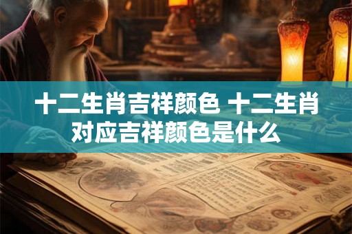 十二生肖吉祥颜色 十二生肖对应吉祥颜色是什么 十二生肖吉祥颜色 十二生肖对应吉祥颜色是什么