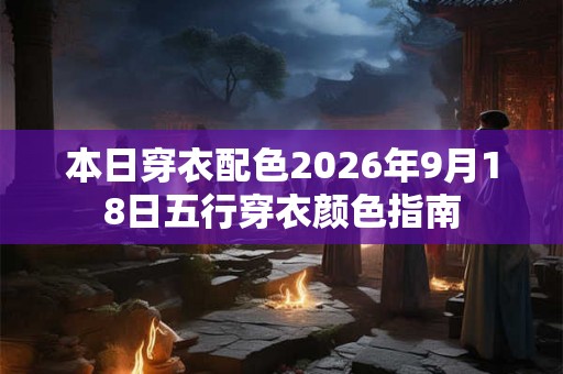 本日穿衣配色2026年9月18日五行穿衣颜色指南