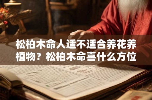 松柏木命人适不适合养花养植物？松柏木命喜什么方位？
